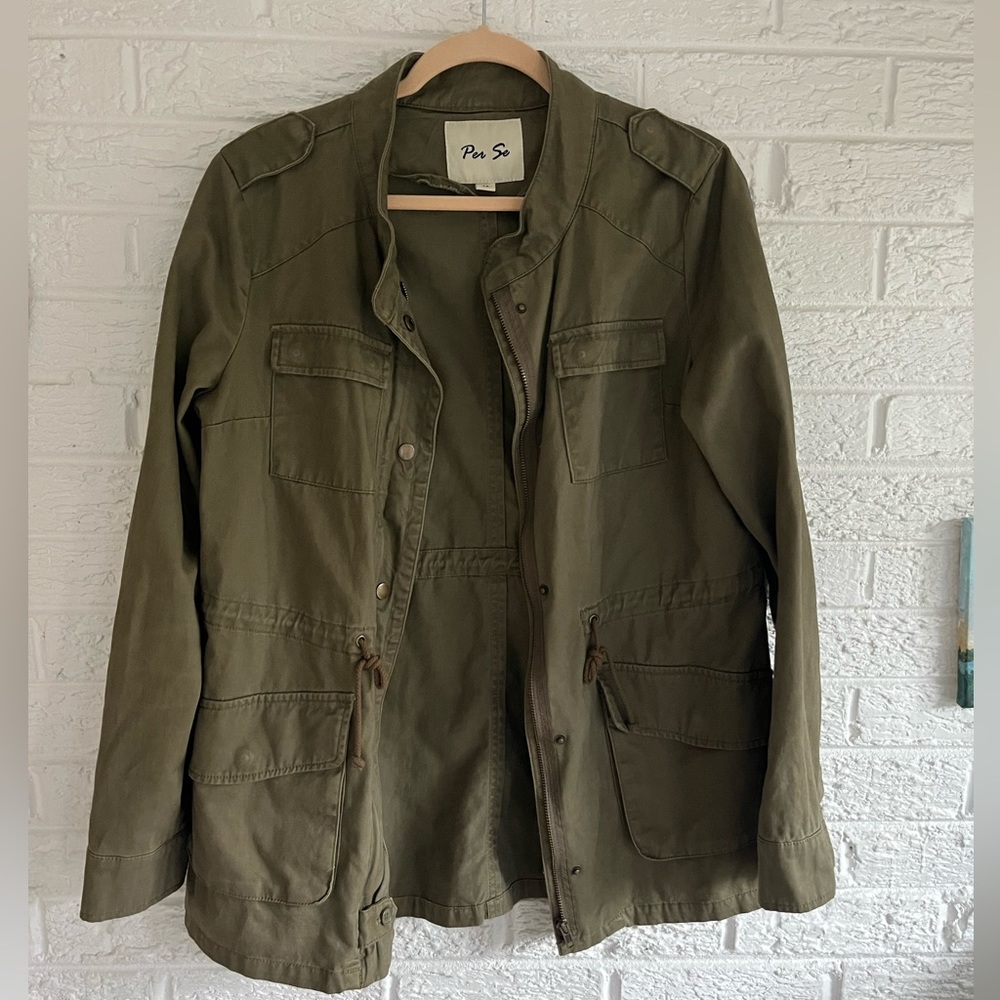 Army green army style jacket